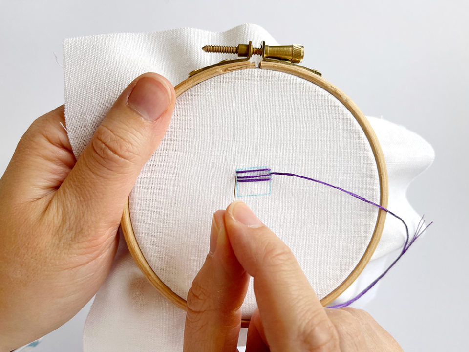 embroidery stitches satin stitch