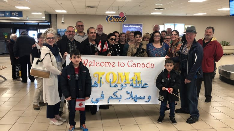 Emotional welcome at Charlottetown Airport as refugee family arrives