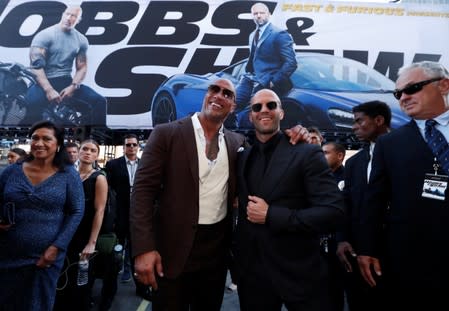 Premiere for "Fast & Furious Presents: Hobbs & Shaw" in Los Angeles, California