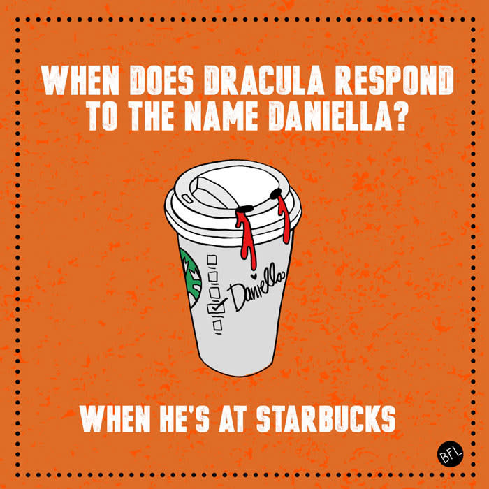 Starbucks cup labeled "Daniella"