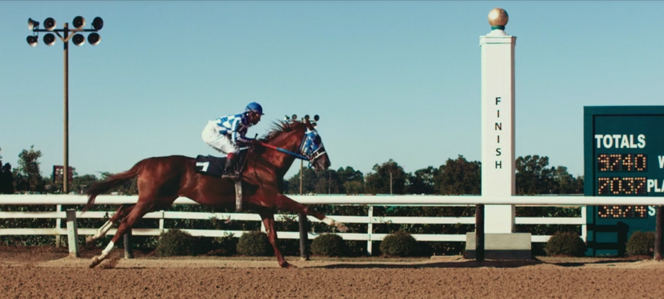 Race horse Secretariat went on an unbeaten run to win the Triple Crown in 1973. (Photo by Disney+)