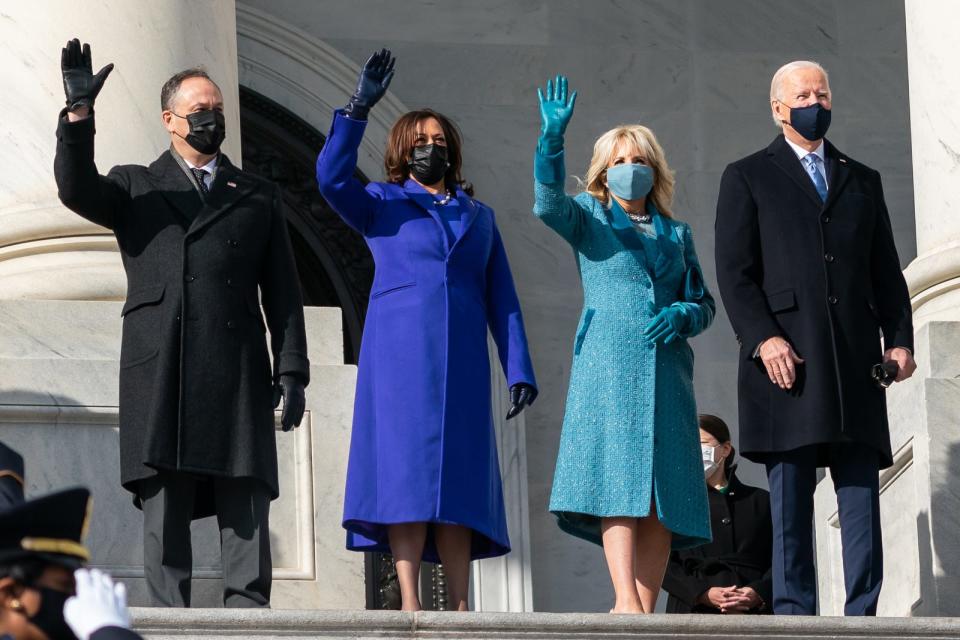 President-elect Joe Biden, Dr. Jill Biden, Vice President-elect Kamala Harris and Mr. Doug Emhoff