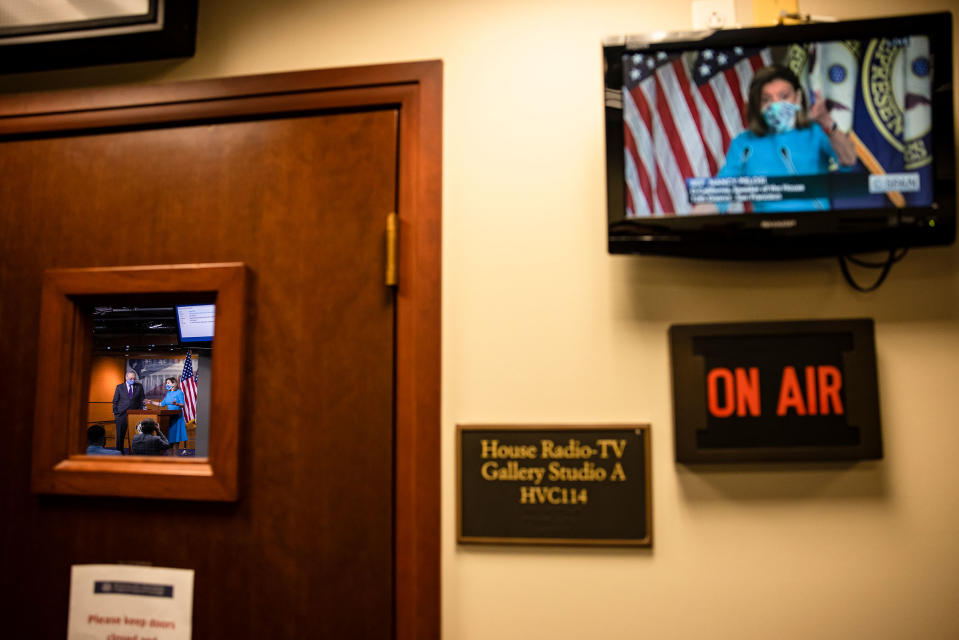 House Speaker Pelosi And Senate Minority Leader Schumer Hold Media Availability On Capitol Hill