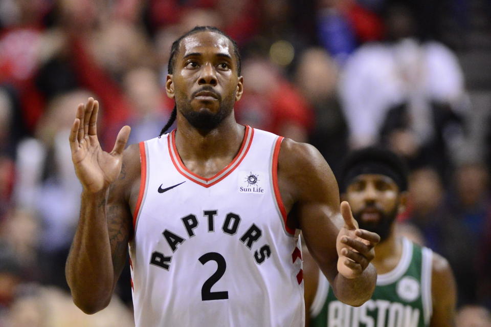 Kawhi Leonard has been everything the Raptors had hoped for. (AP)