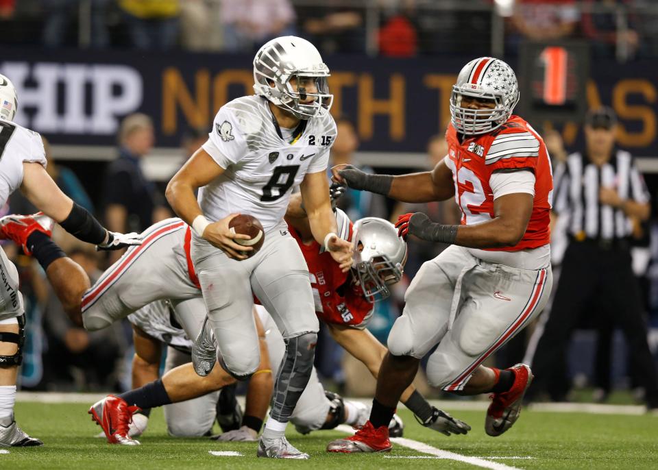 Where would Ohio State have been in 12-team CFP through playoff era?