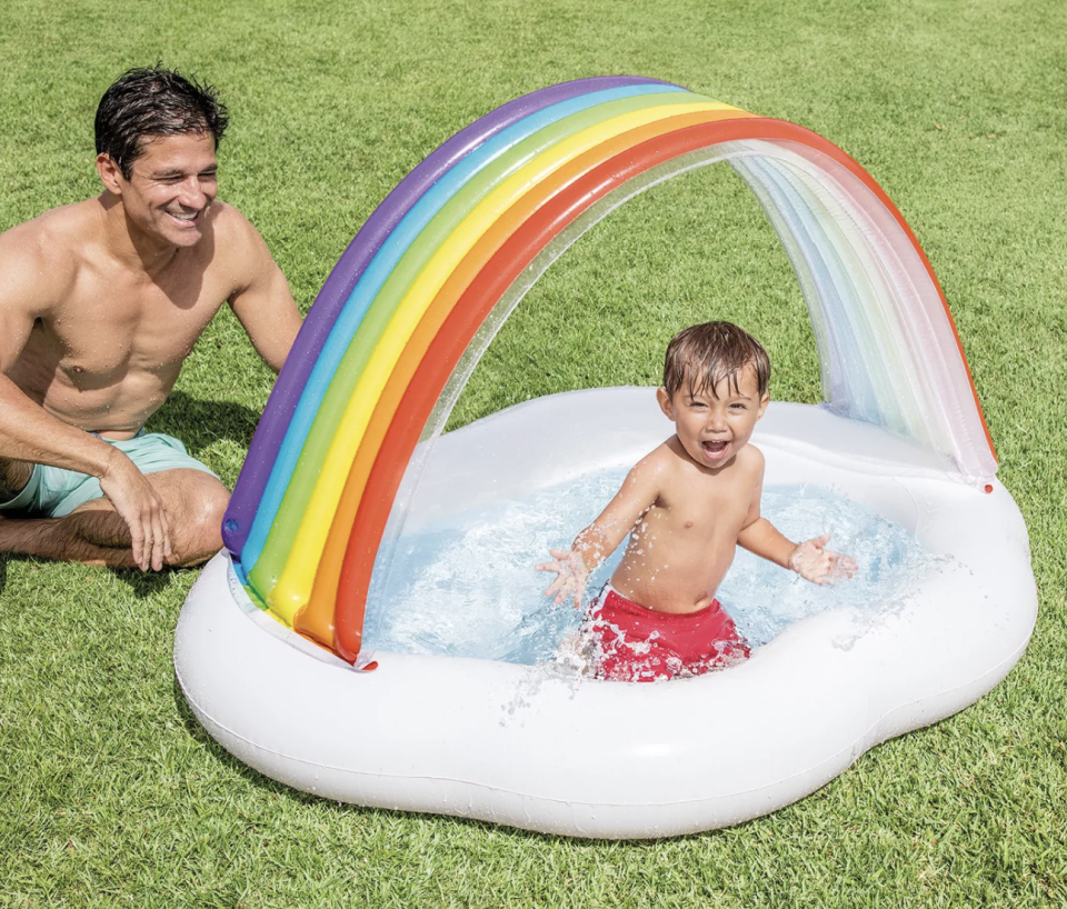 6) Rainbow Cloud Baby Pool