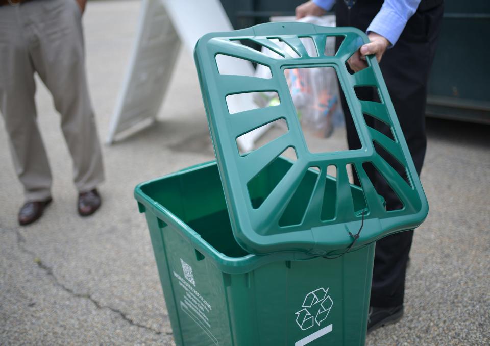 Worcester's current recycling bins were introduced in 2021.