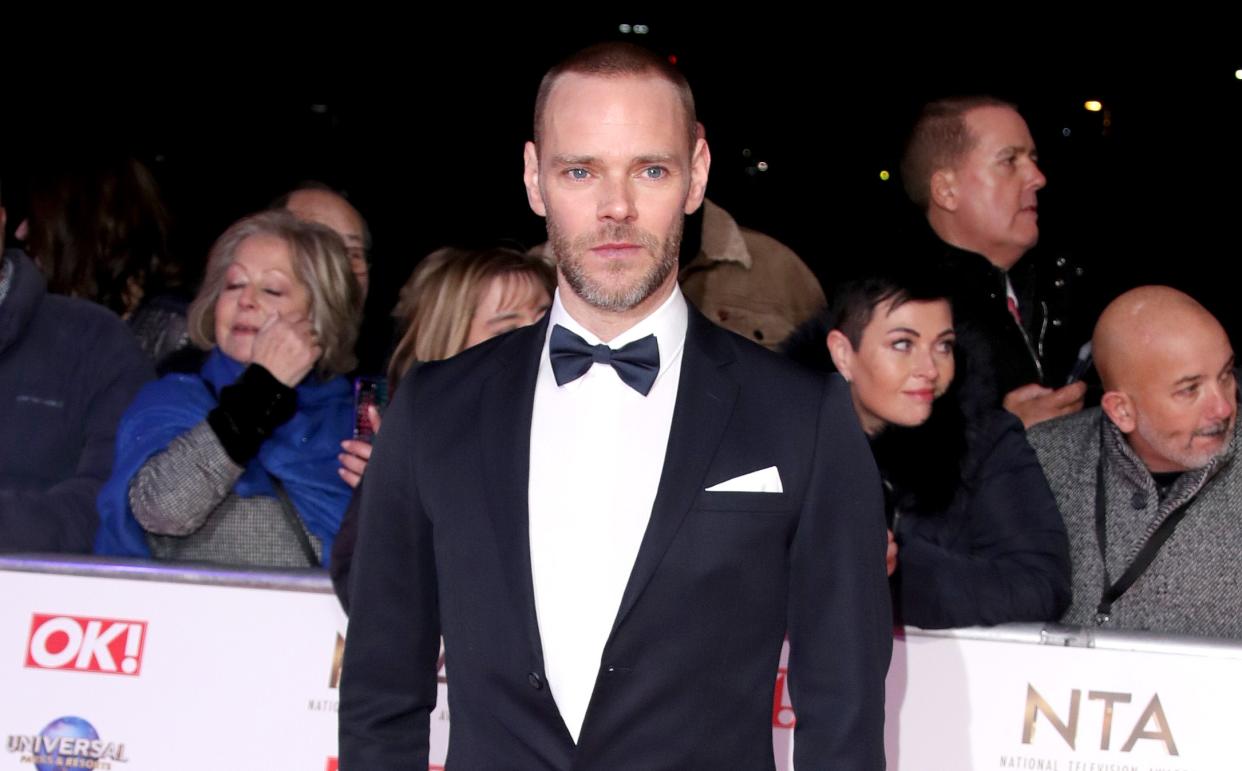  Joe Absolom on the red carpet at the NTAs. 