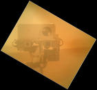 On Sol 32 (Sept. 7, 2012) the Curiosity rover used a camera located on its arm to obtain this self portrait. (NASA/JPL-Caltech/Malin Space Science Systems)