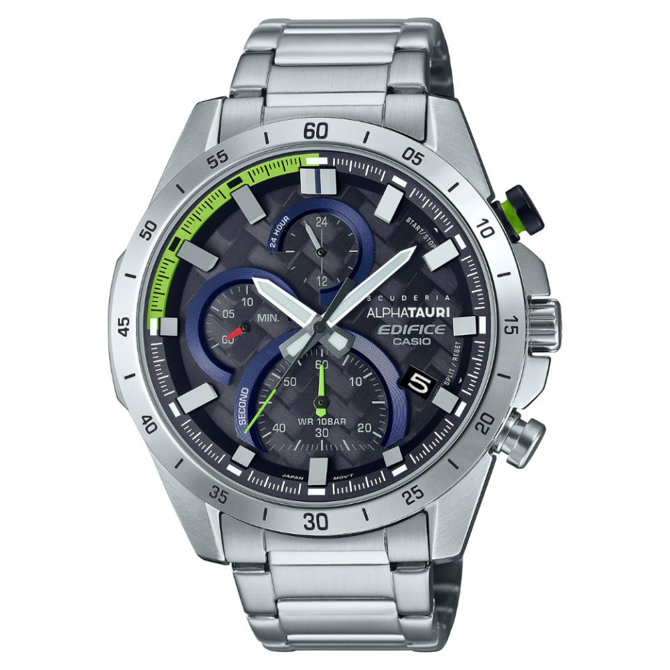 ▲CASIO EDIFICE 賽車聯名款EFR-571AT-1A，裝載賽車靈魂與功能。（圖片來源：Yahoo購物中心）