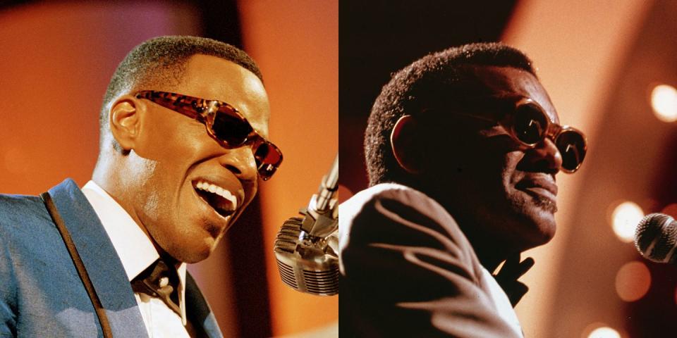 Jamie Foxx and Ray Charles