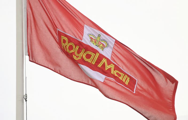 FILE PHOTO: Royal Mail flag in London