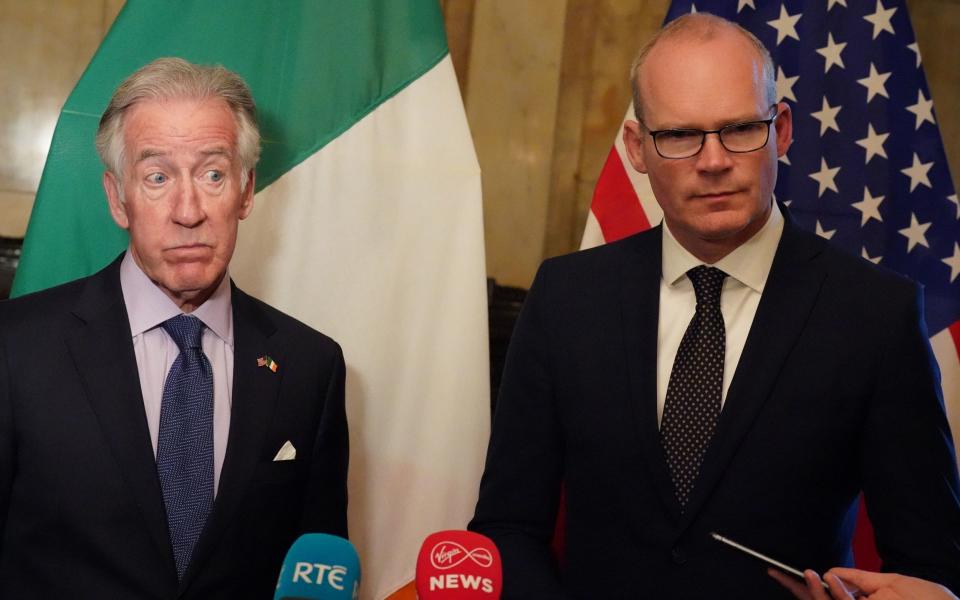 Senior US Democrat Richard Neal (left) and Irish Minister for Foreign Affairs Simon Coveney on Tuesday. - PA