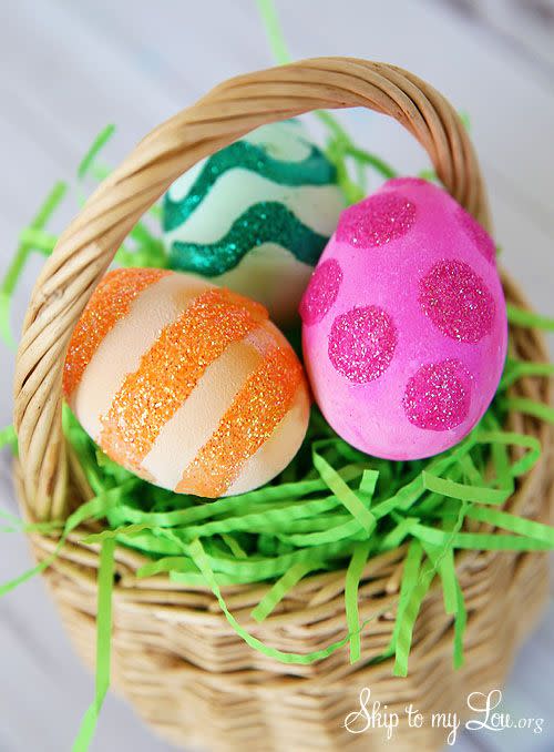 Glitter Easter Eggs