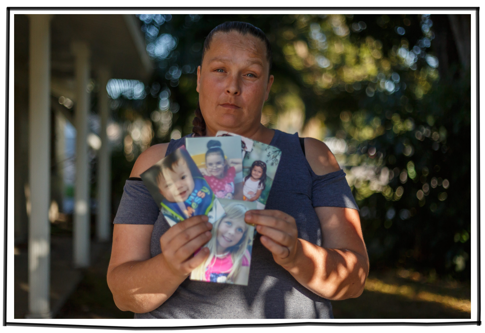 Marion Phillips outside her home in Bradenton, Fla. in late 2019.