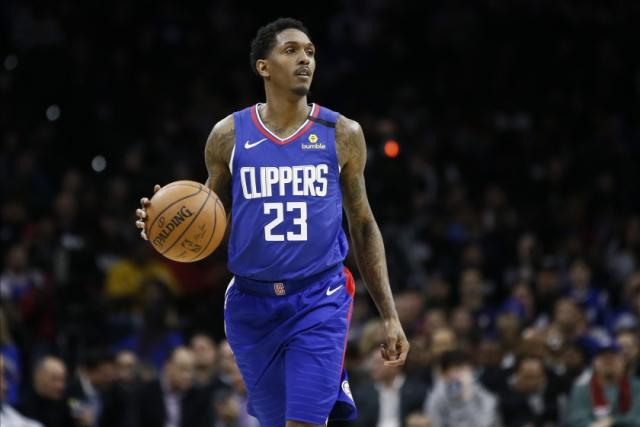 Los Angeles Clippers Guard Lou Williams looks on during a NBA game