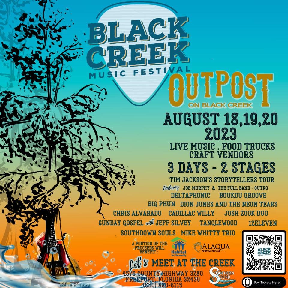The full lineup for the first ever Black Creek Music Festival coming to The Outpost