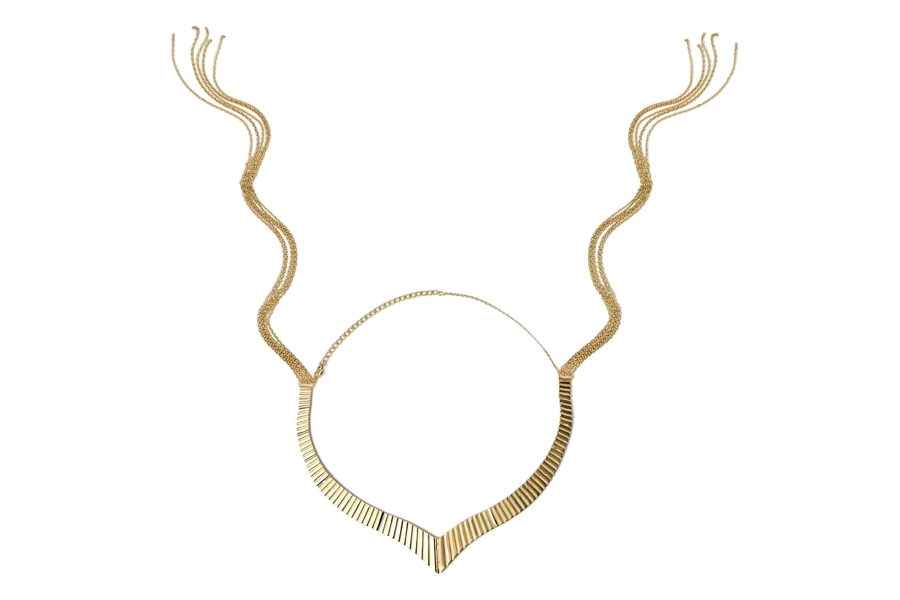 When unhooked, <strong><a href="https://fave.co/3680vi5" target="_blank" rel="noopener noreferrer">this necklace</a></strong> turns into a function (and stylish) accessory for light BDSM play.