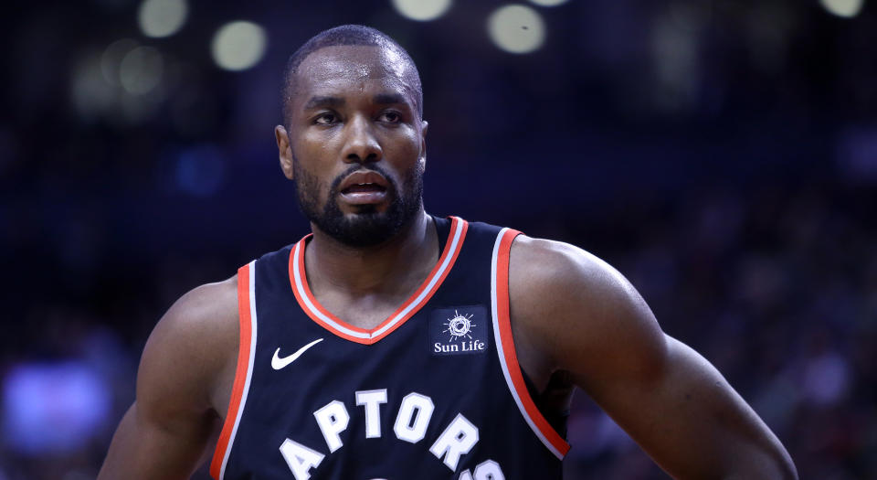 If you have or are a child, your chances of an autograph from Serge Ibaka are very good. (Photo by Vaughn Ridley/Getty Images)