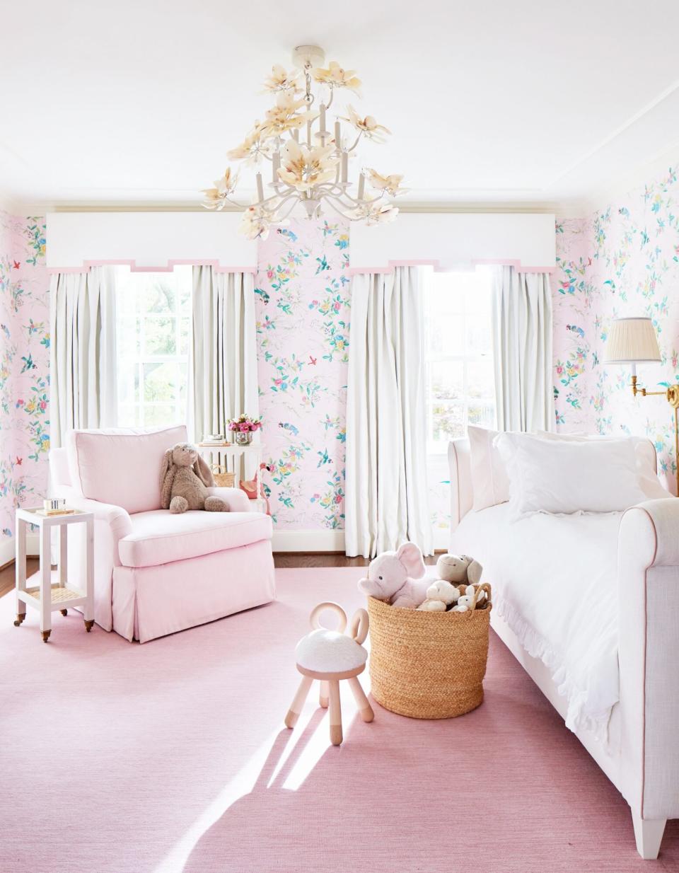 Amy Berry Designed Dallas Home Pink Little Girls Bedroom