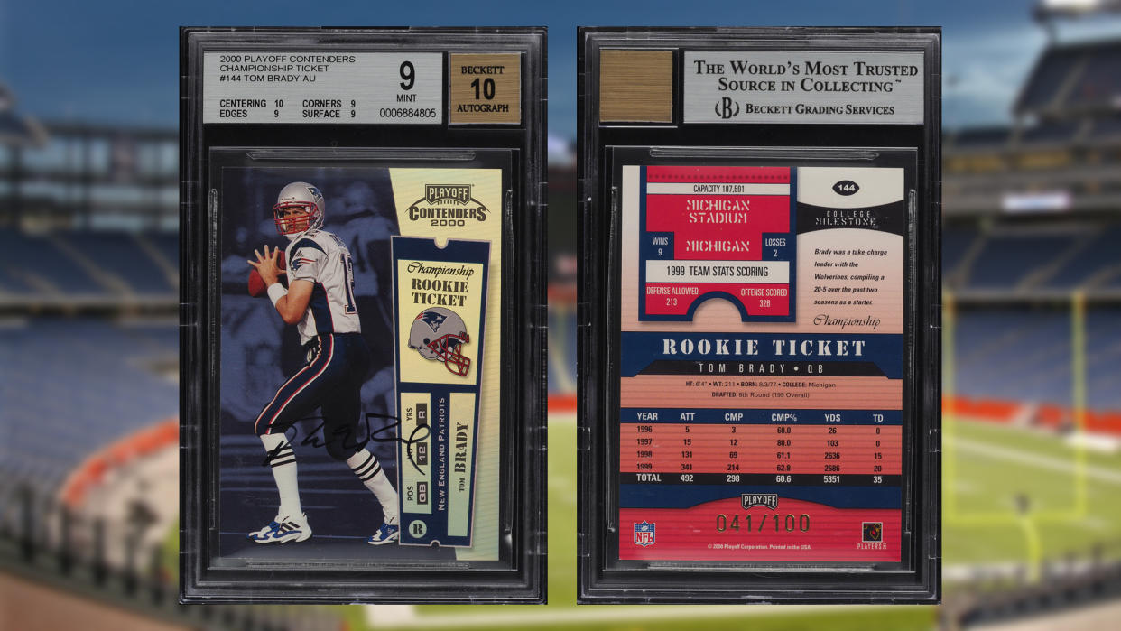 Tom Brady rookie cards