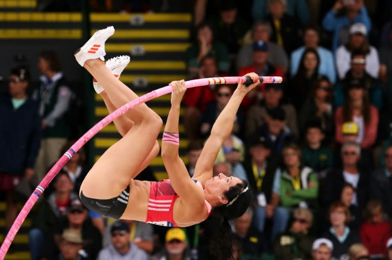 Jenn Suhr competes at the US Olympic Track and Field Trials at on July 10, 2016 in Eugene, Oregon