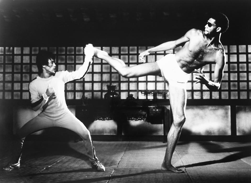 Bruce Lee and Kareem Abdul-Jabbar in 