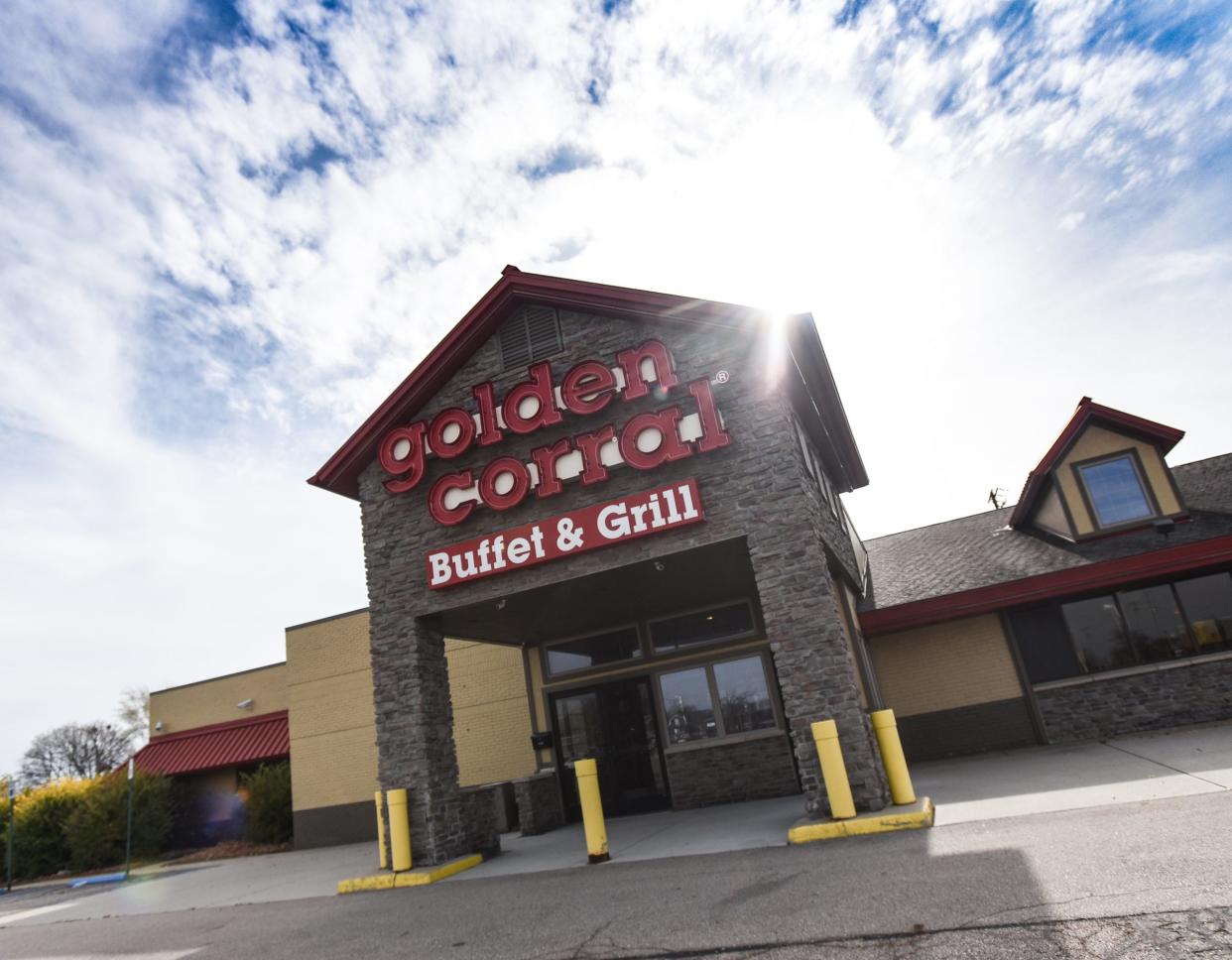 The former Golden Corral in Delta Township, seen Friday, Nov. 11, 2022.