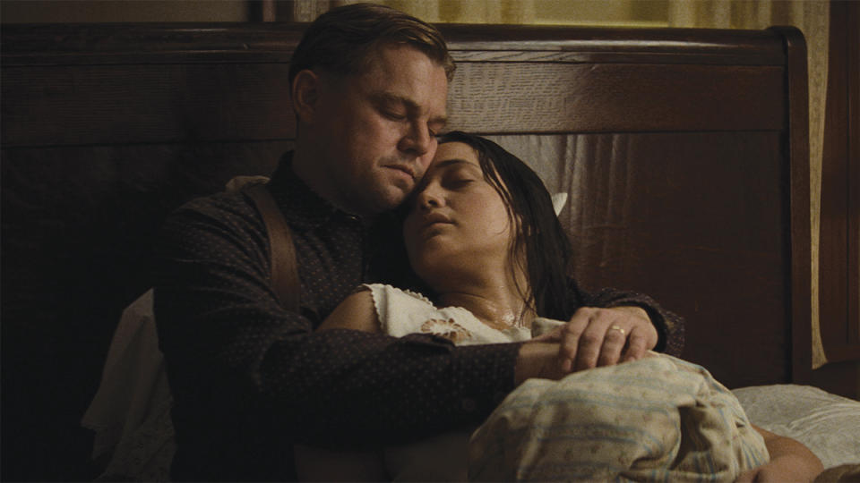 Killers of the Flower Moon Leonardo DiCaprio and Lily Gladstone Credit: AppleTV+