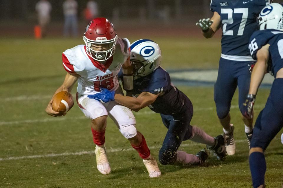 Homecoming festivities and football as Central Valley Christian High School plays against Kerman at CVC Stadium, Friday, September 30, 2022.