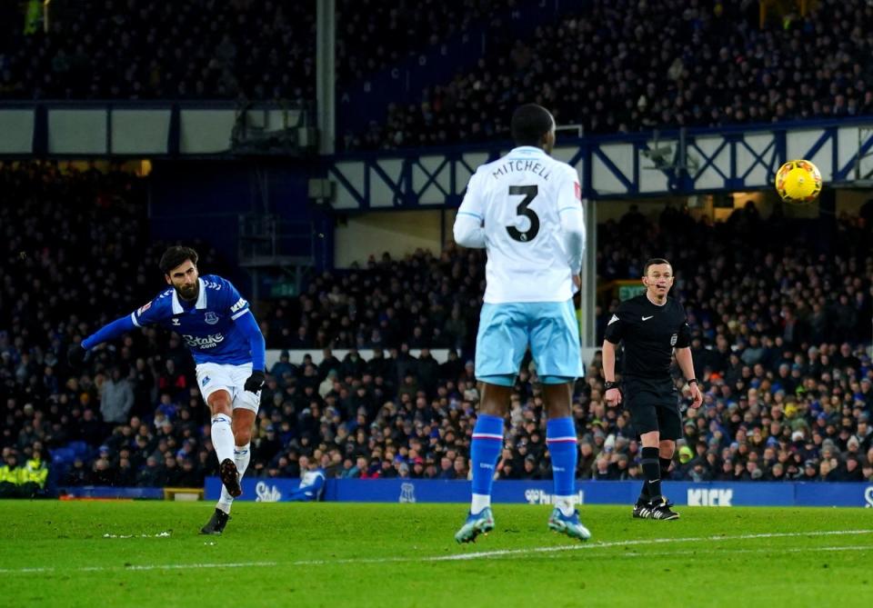 Moment of class: Gomes sealed the tie with a brilliant strike in the first-half (PA)