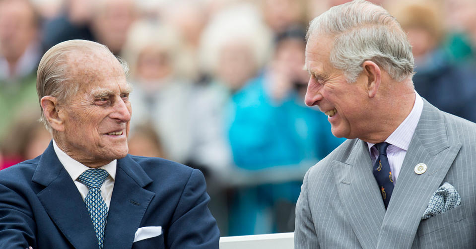 Prince Charles and Prince Philip 