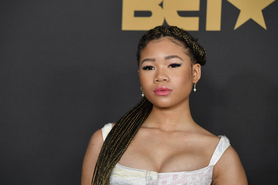 PASADENA, CALIFORNIA - FEBRUARY 22: Storm Reid attends the 51st NAACP Image Awards, Presented by BET, at Pasadena Civic Auditorium on February 22, 2020 in Pasadena, California. (Photo by Frazer Harrison/Getty Images)