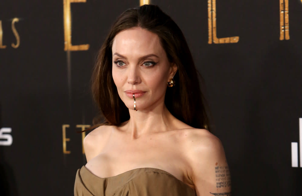 Angelina Jolie attending the Los Angeles premiere of Marvel's 'Eternals' in October 2021 credit:Bang Showbiz