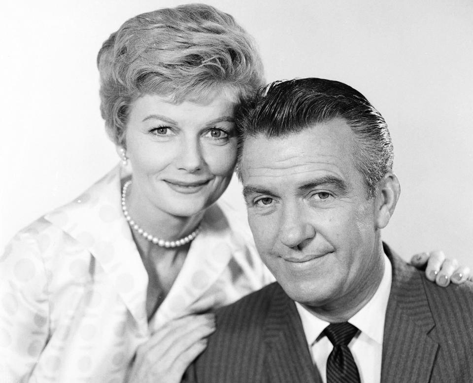 Barbara Billingsley and Hugh Beaumont