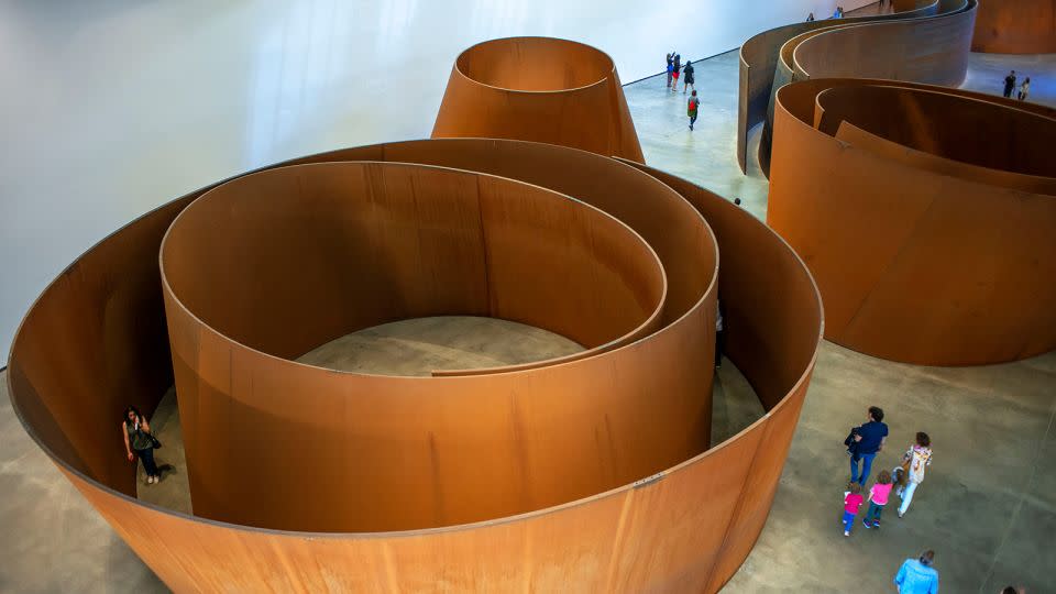 In 2005, the Guggenheim Museum's outpost in Bilbao, Spain, permanently installed eight major works by Serra. - Sergi Reboredo/VW Pics/Universal Images Group/Getty Images