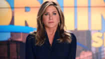 <strong>Reason: </strong>Although she had no new acting roles in 2020, interest in Jennifer Aniston (pictured here in Apple's <em>The Morning Show</em>) remained sky-high this year thanks to <a href="https://uk.movies.yahoo.com/brad-pitt-jennifer-aniston-reunite-fast-times-ridgemont-high-scene-083519203.html" data-ylk="slk:her virtual reunion with Brad Pitt;elm:context_link;itc:0;sec:content-canvas;outcm:mb_qualified_link;_E:mb_qualified_link;ct:story;" class="link  yahoo-link">her virtual reunion with Brad Pitt</a>, and the upcoming <a href="https://uk.movies.yahoo.com/friends-reunion-delayed-covid-19-110835705.html" data-ylk="slk:Friends reunion show, which was delayed to 2021;elm:context_link;itc:0;sec:content-canvas;outcm:mb_qualified_link;_E:mb_qualified_link;ct:story;" class="link  yahoo-link"><em>Friends</em> reunion show, which was delayed to 2021</a>.