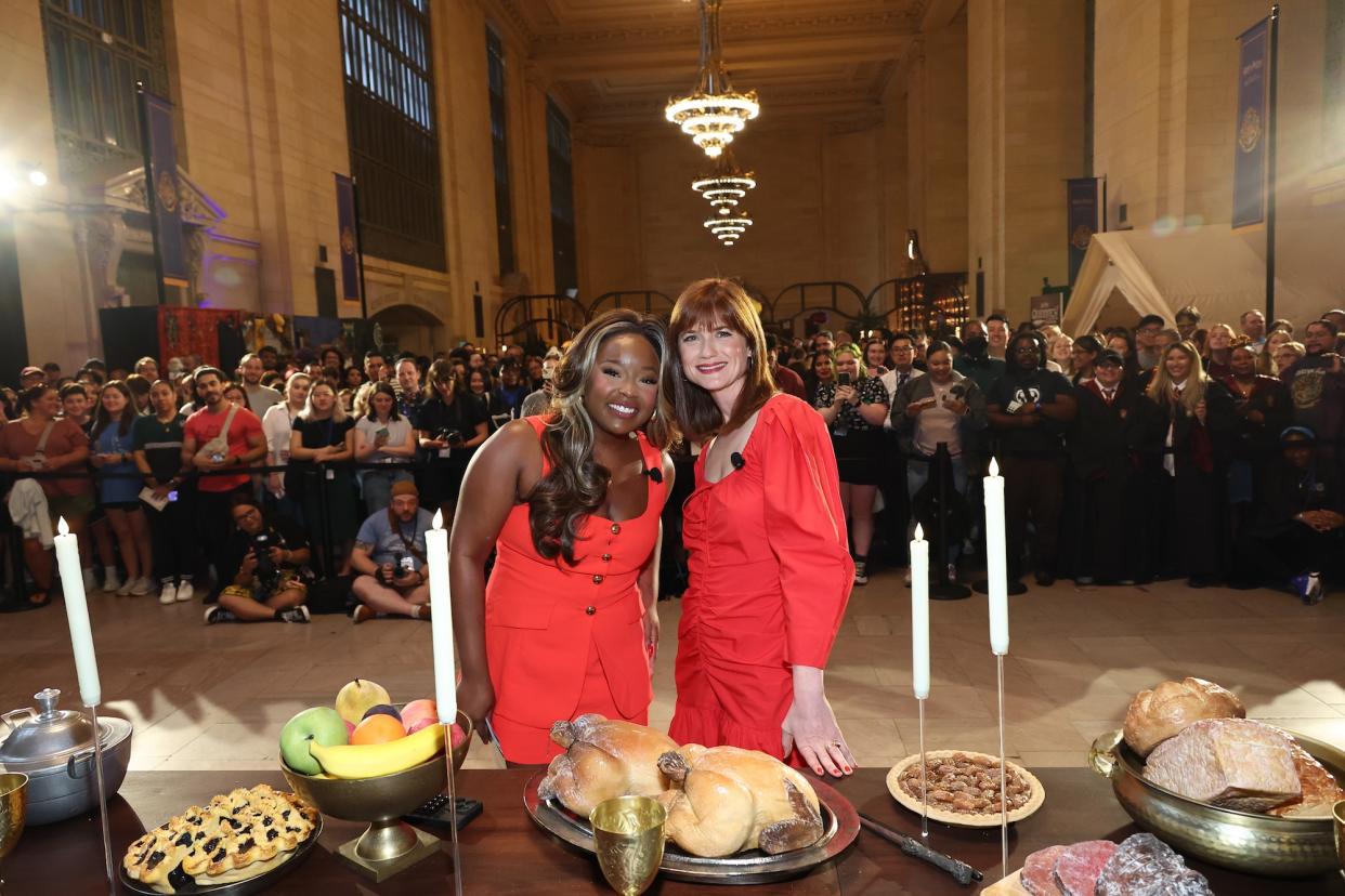 Kierra Lewis and Bonnie Wright at Back to Hogwarts in New York City