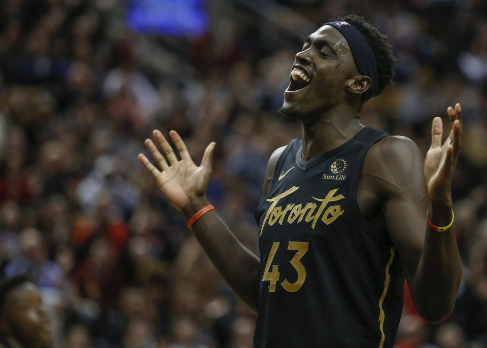 Pascal Siakam has done his best Kawhi Leonard impression this season. (Rick Madonik/Toronto Star via Getty Images)