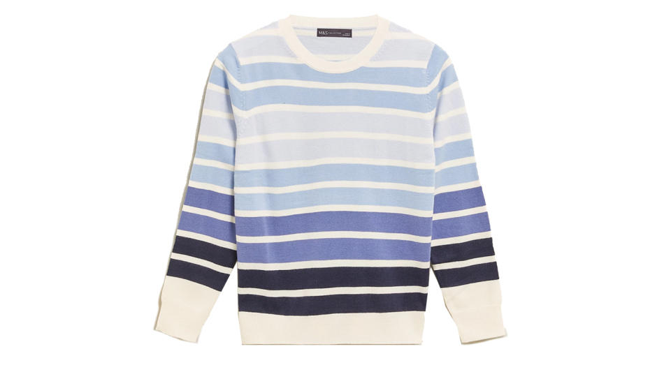 Supersoft Striped Crew Neck Jumper