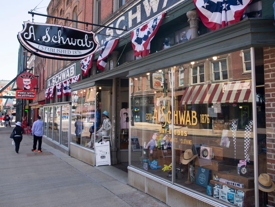 A. Schwab was founded in 1876 and moved to its current address at 163 Beale St. in 1911.