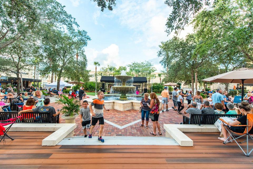 The Avenue Viera hosts live music in the Central Park area on the third Thursday of every month. Admission is free, but tickets are required. Visit avenueviera.com.