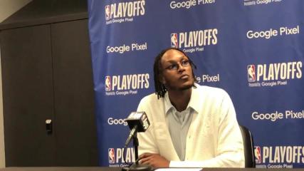 Pacers center Myles Turner discusses Indiana's loss to the Bucks in Game 5.
