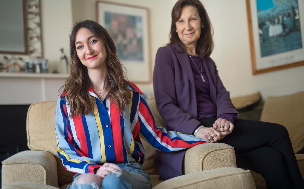 Eve Simmons with her mother, Michele - David Rose