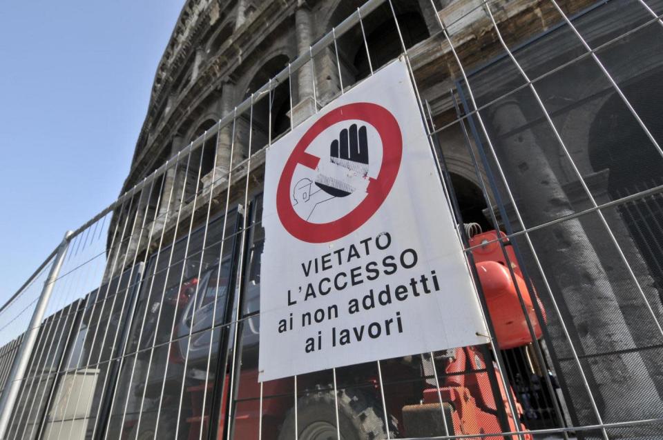 Al via i lavori di recupero del Colosseo