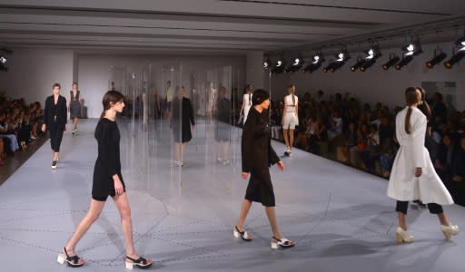 German fashion designer Jil Sander took her last runway bow in 2013, showing designs from her collection for spring/summer 2014, in Milan