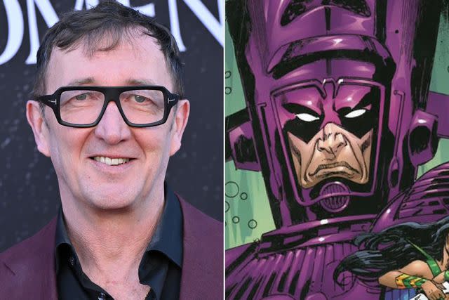 <p>Axelle/Bauer-Griffin/FilmMagic; Marvel</p> Ralph Ineson and Galactus