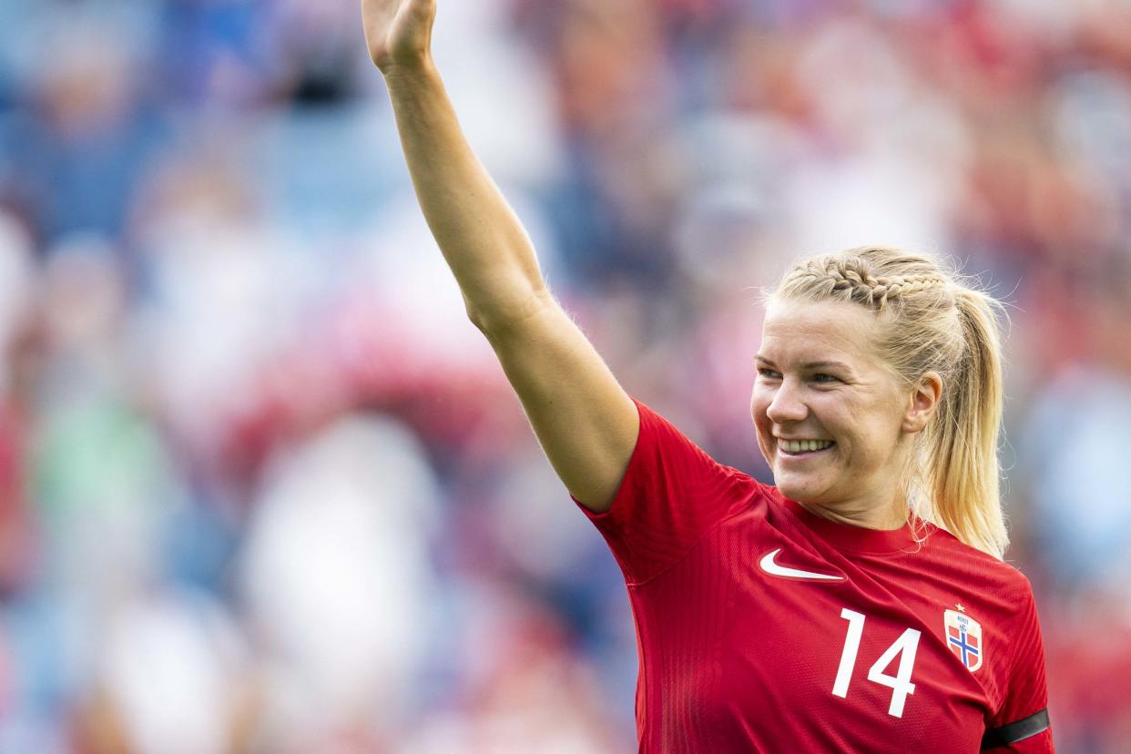 Ada Hegerberg is playing in her first tournament for Norway since the 2017 Euros. (Photo by TERJE PEDERSEN/NTB/AFP via Getty Images)