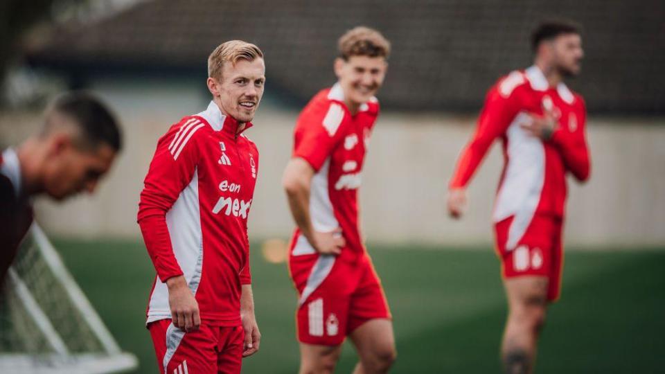 James Ward-Prowse at Nottingham Forest training