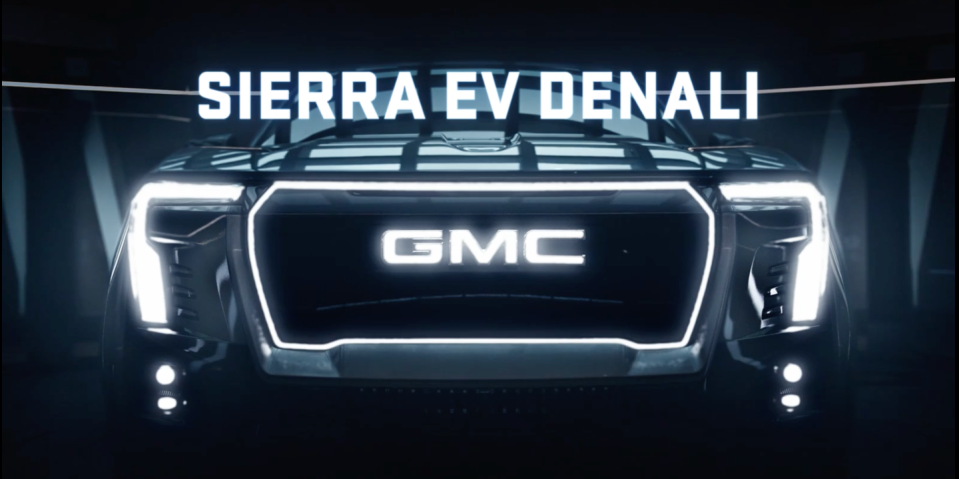 gmc sierra ev denali front teaser